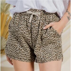 Leopard Print Shorts